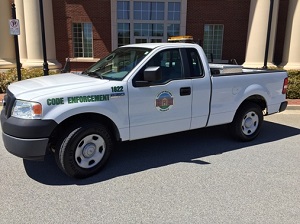 Code enforcement vehicle